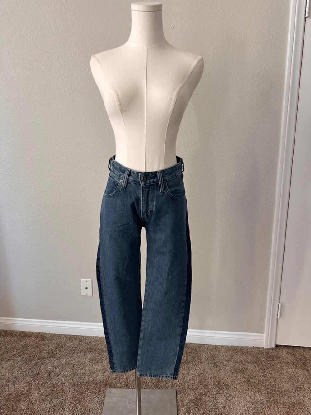 Levi's Made & Crafted Two Tone Slim Crop Jeans